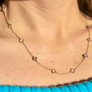14k Aquamarine Necklace