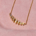 14k Diamond Coil Necklace