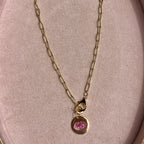 Red Lips Link Necklace