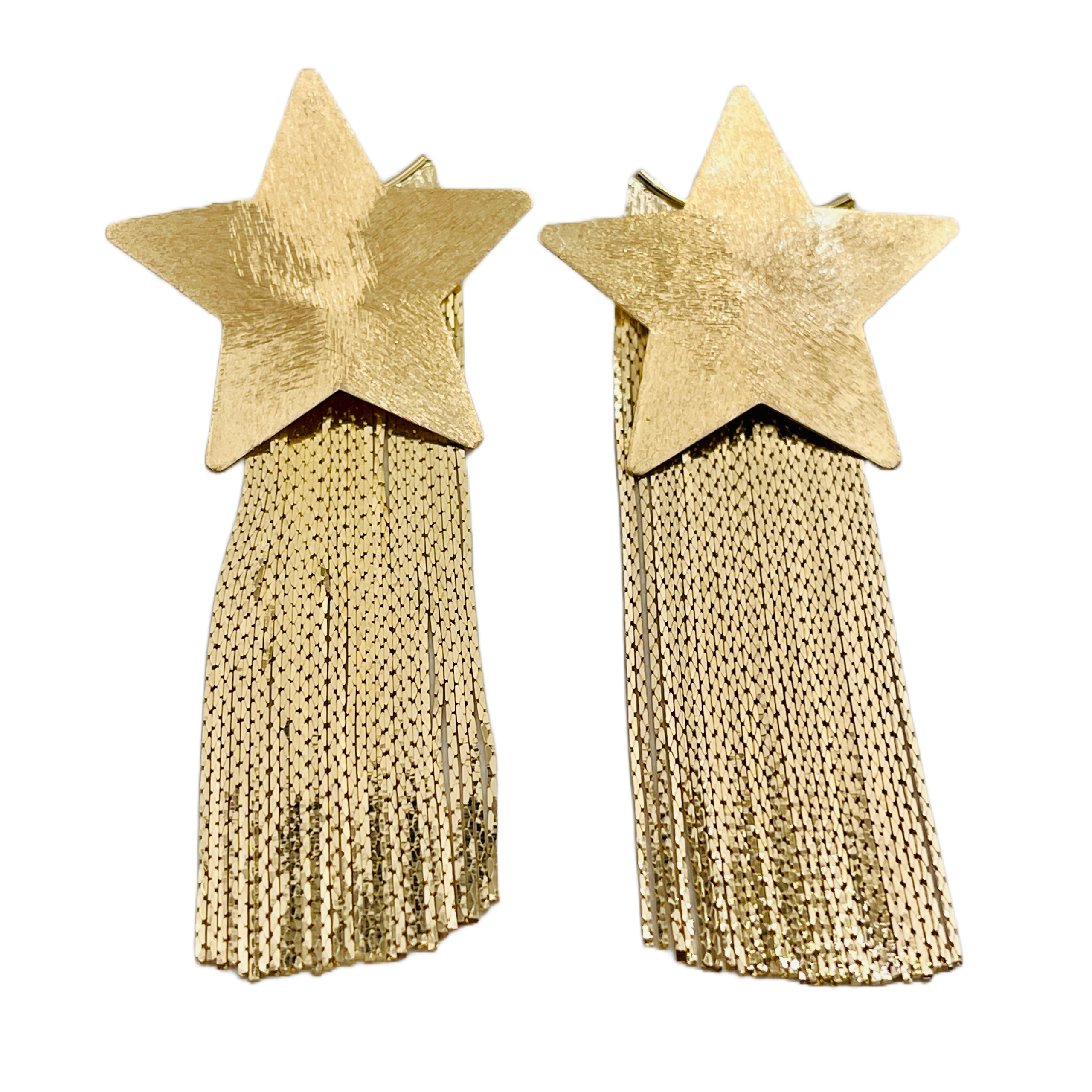 Gold Star Shimmer Earrings