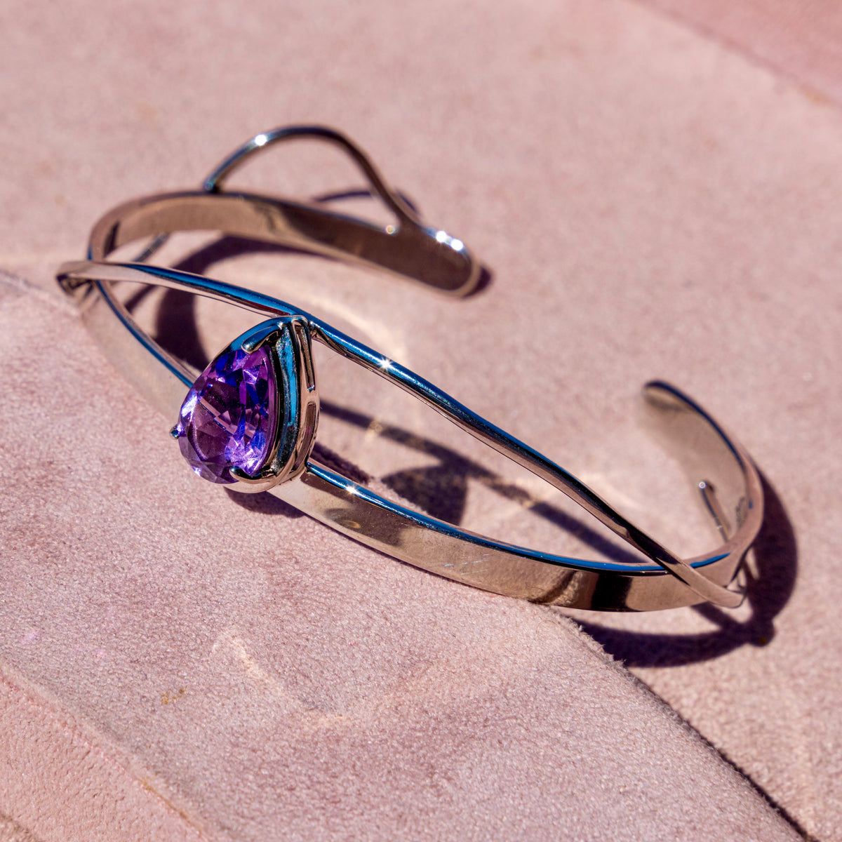 Amethyst Arch Cuff