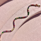 Rainbow Tennis Bracelet
