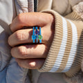 Peridot Square Stacker Ring
