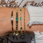 14k Mini Diamond Bangle