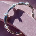 Sterling Silver Twisted Knot Cuff