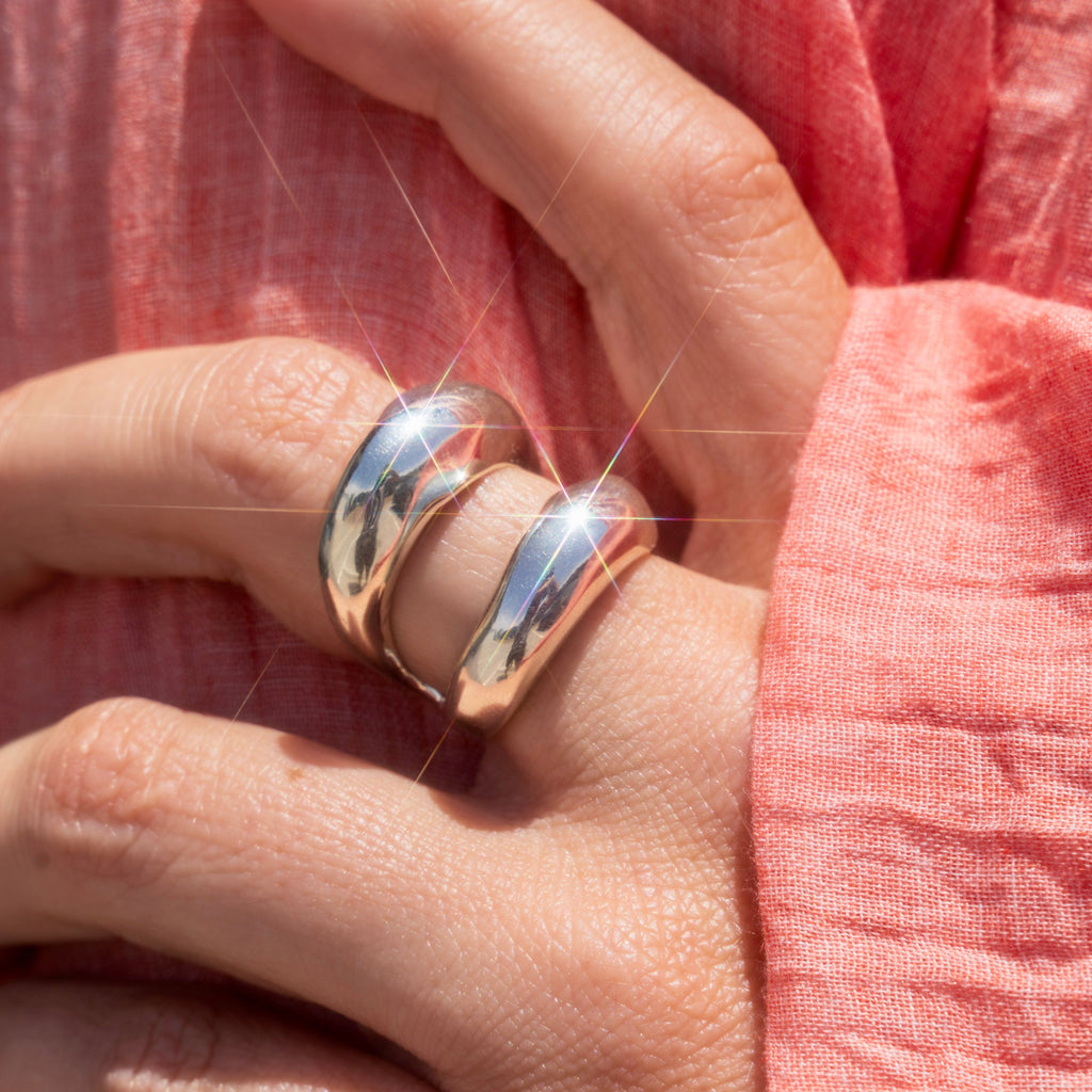 Sterling Silver Double Arch Ring
