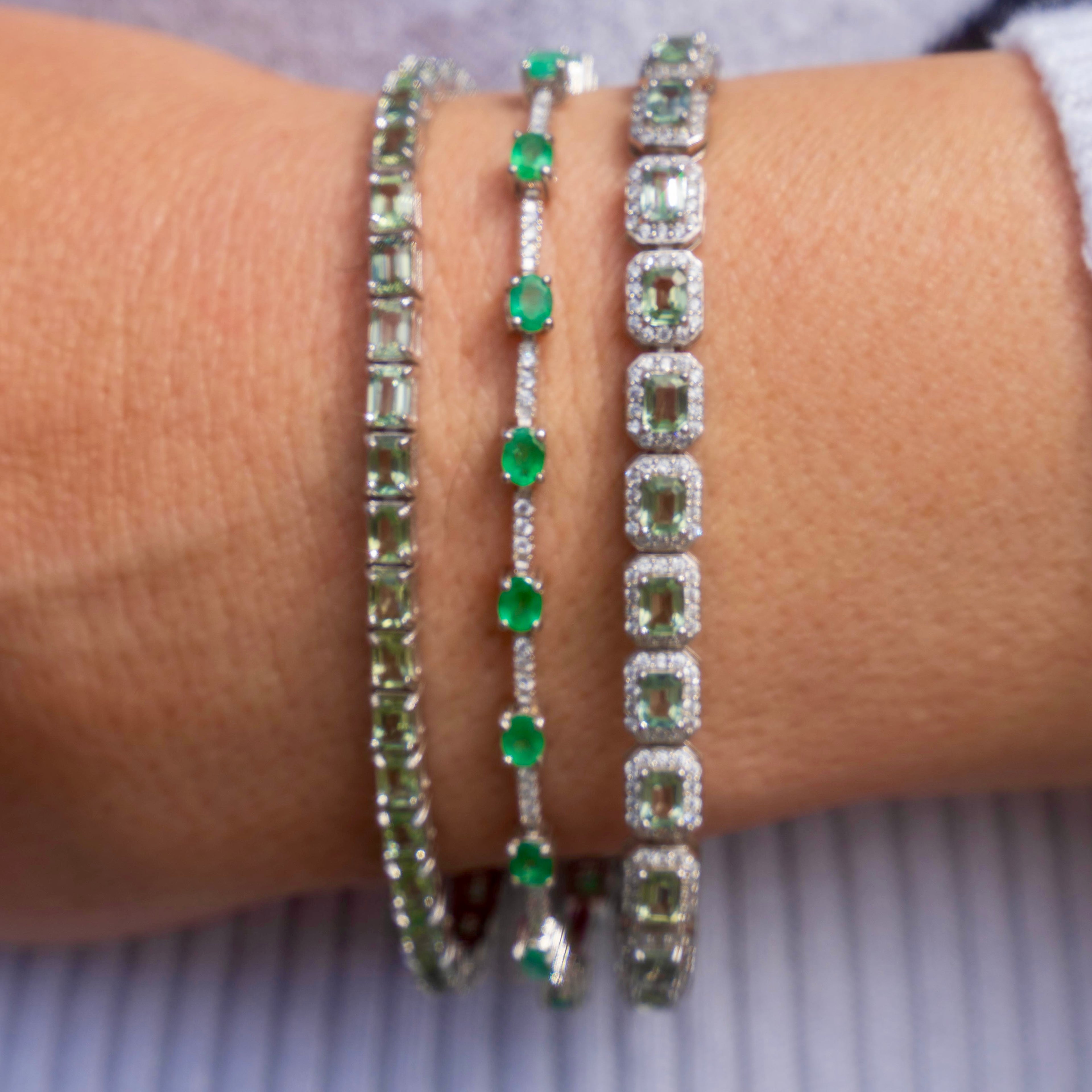 Emerald Tennis Bracelet