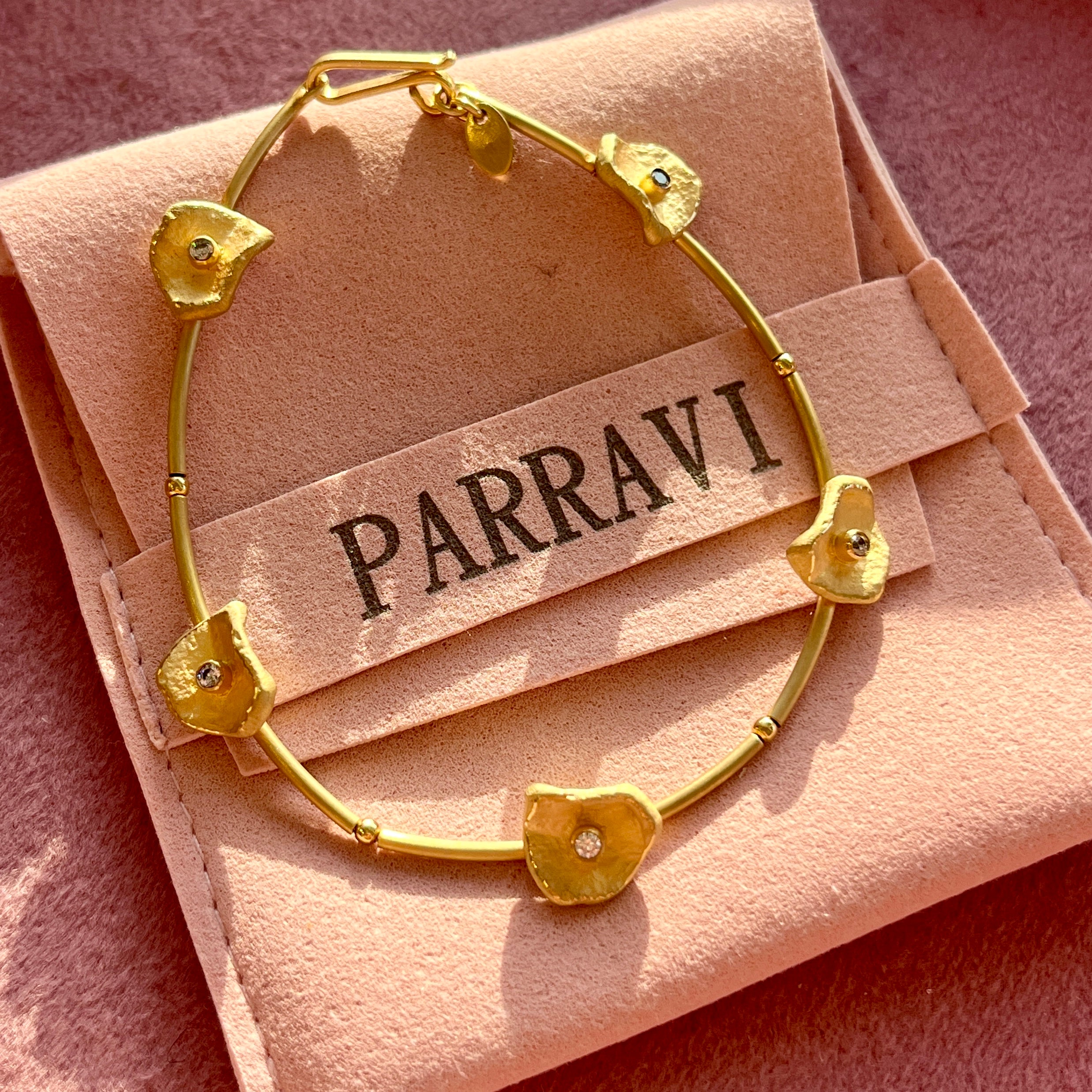 Gold Floral Bracelet