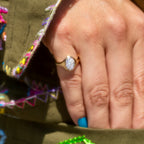 14k Pave Diamond Pinky Ring