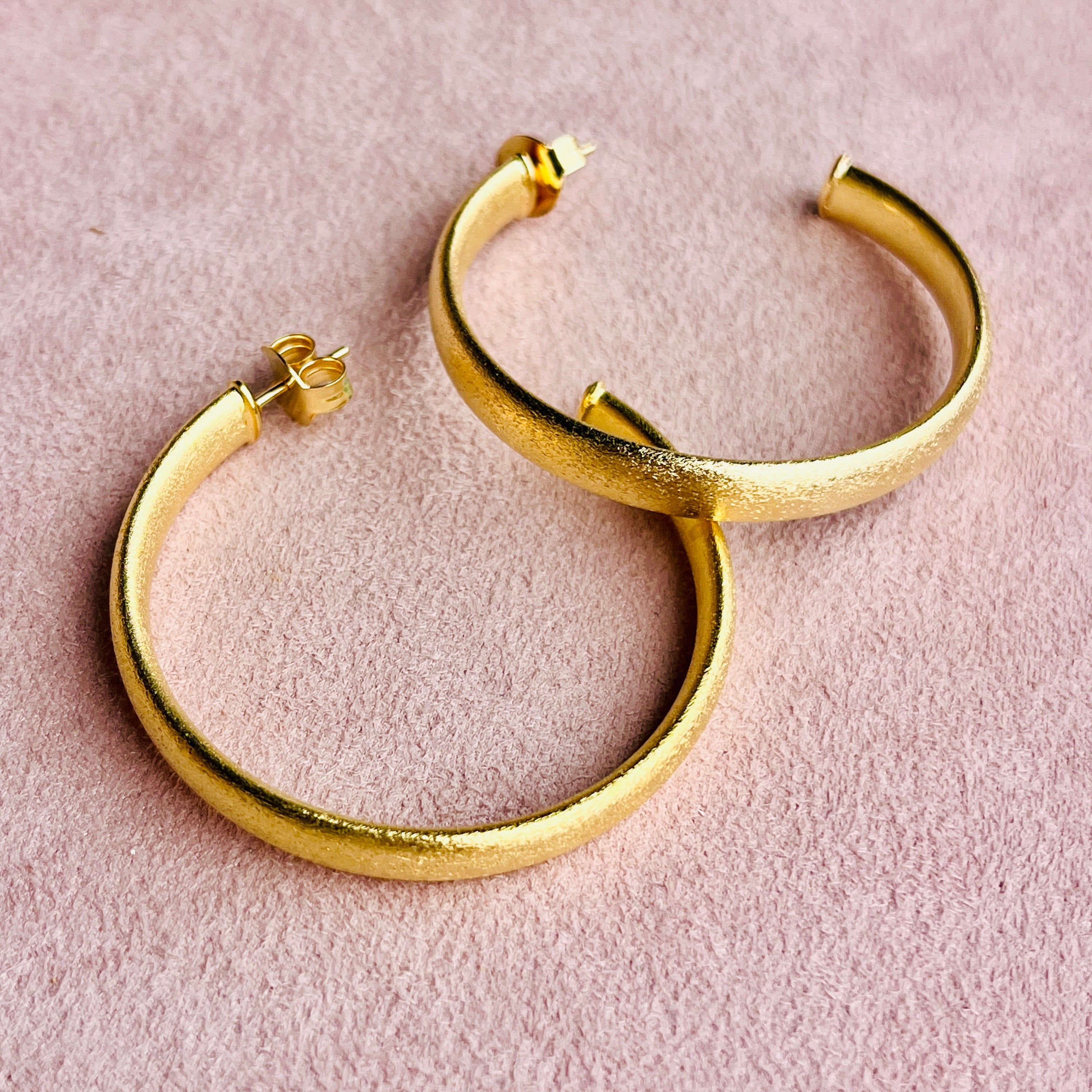 Large Gold Chunky Hoops