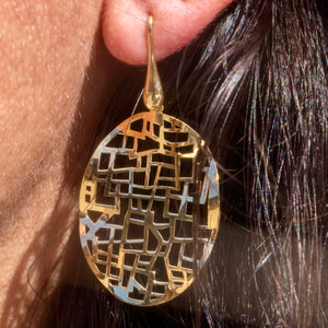Golden Maze Earrings