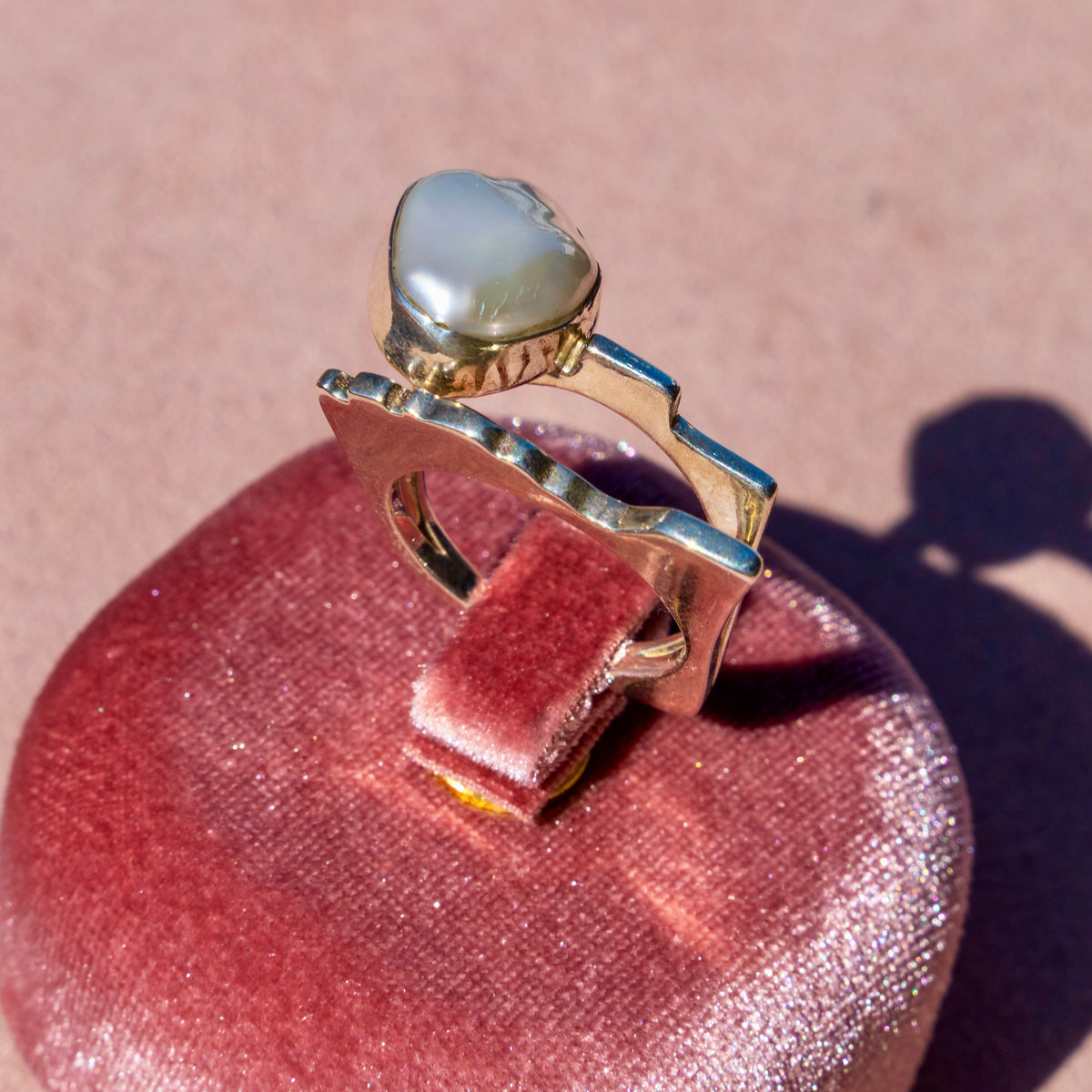 Freshwater Pearl Wavy Ring