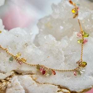 14k Tourmaline Shaker Bracelet