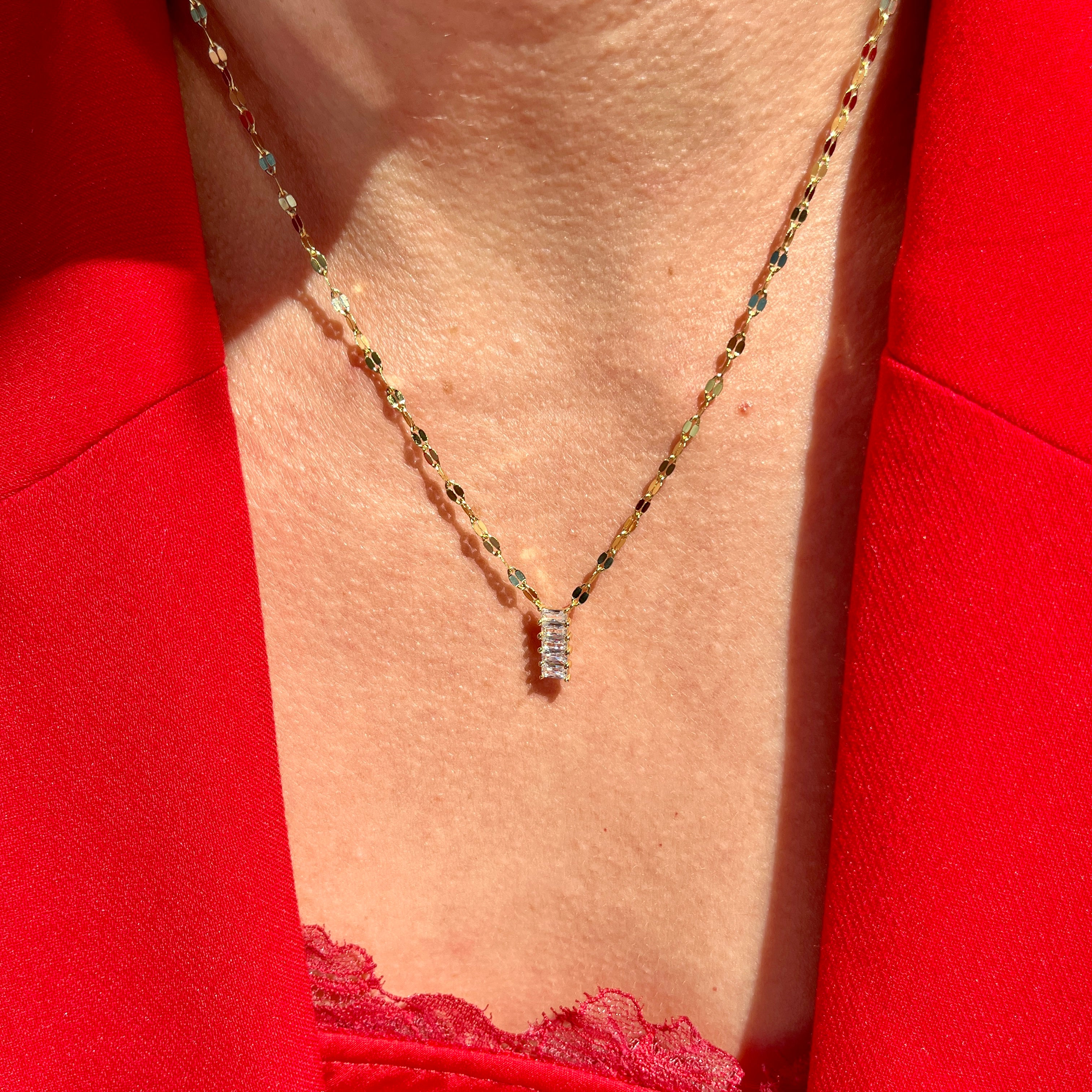 Baguette Shimmer Necklace
