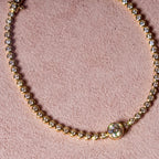 14k Round Diamond Tennis Bracelet