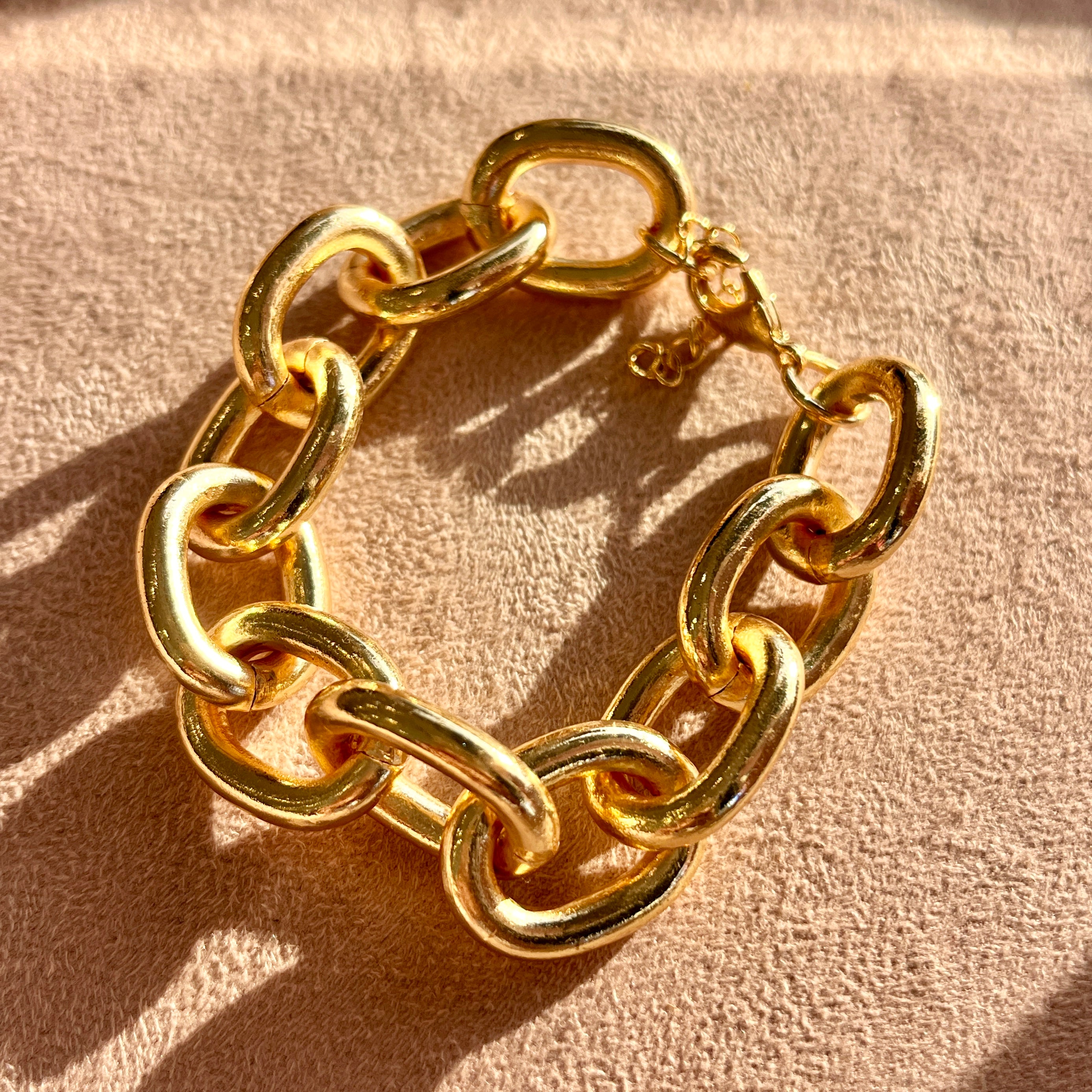 Chunky Gold Link Bracelet (As seen on Melissa Rivers)