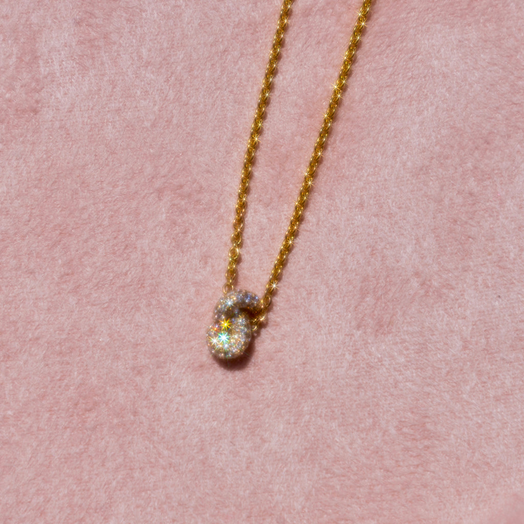 14k Diamond Knot Necklace