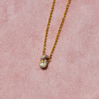 14k Diamond Knot Necklace