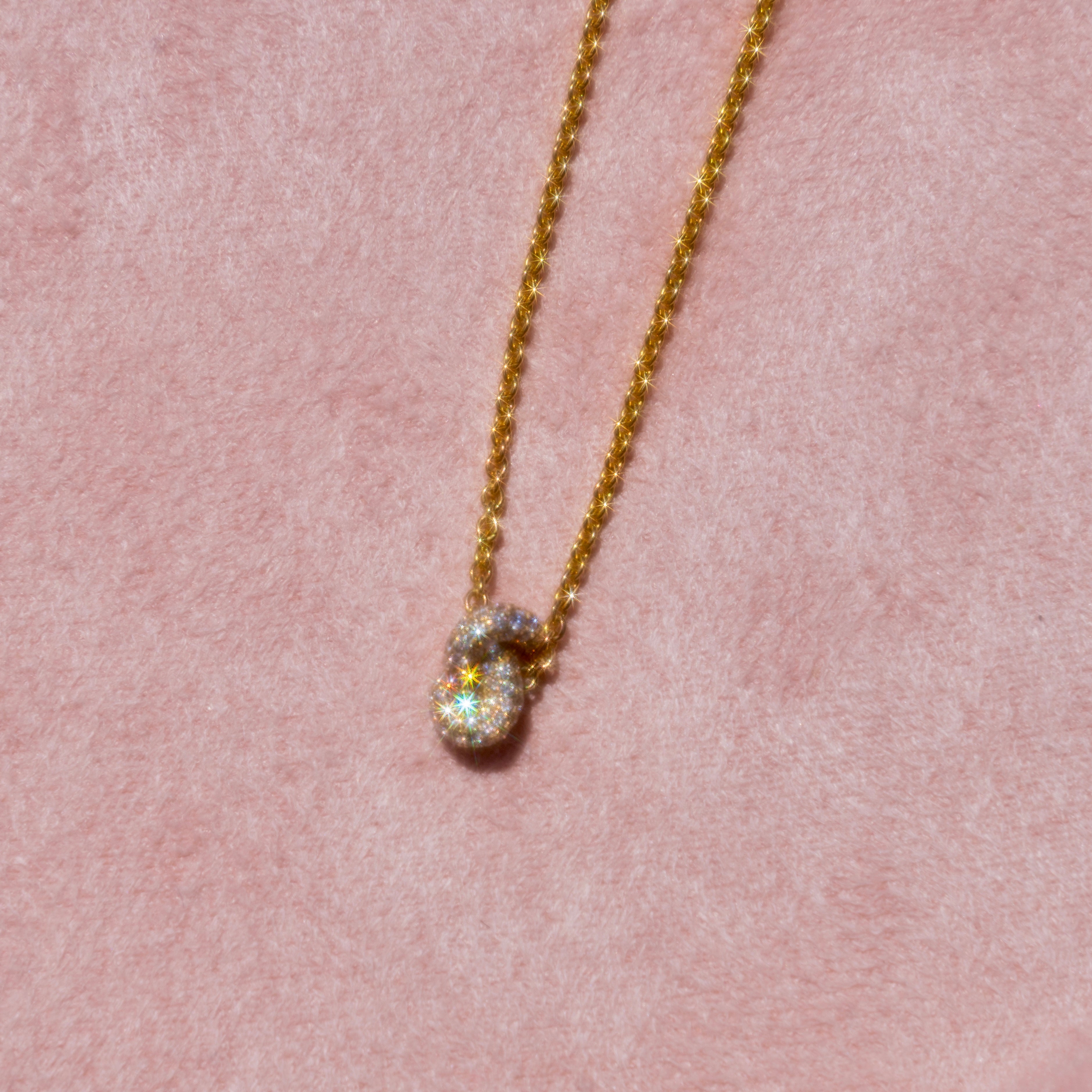14k Diamond Knot Necklace