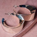 Sterling Silver Chunky Hoops