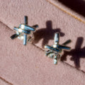 Sterling Silver Twisted Knot Studs