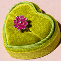 14k Ruby + Diamond Floral Ring