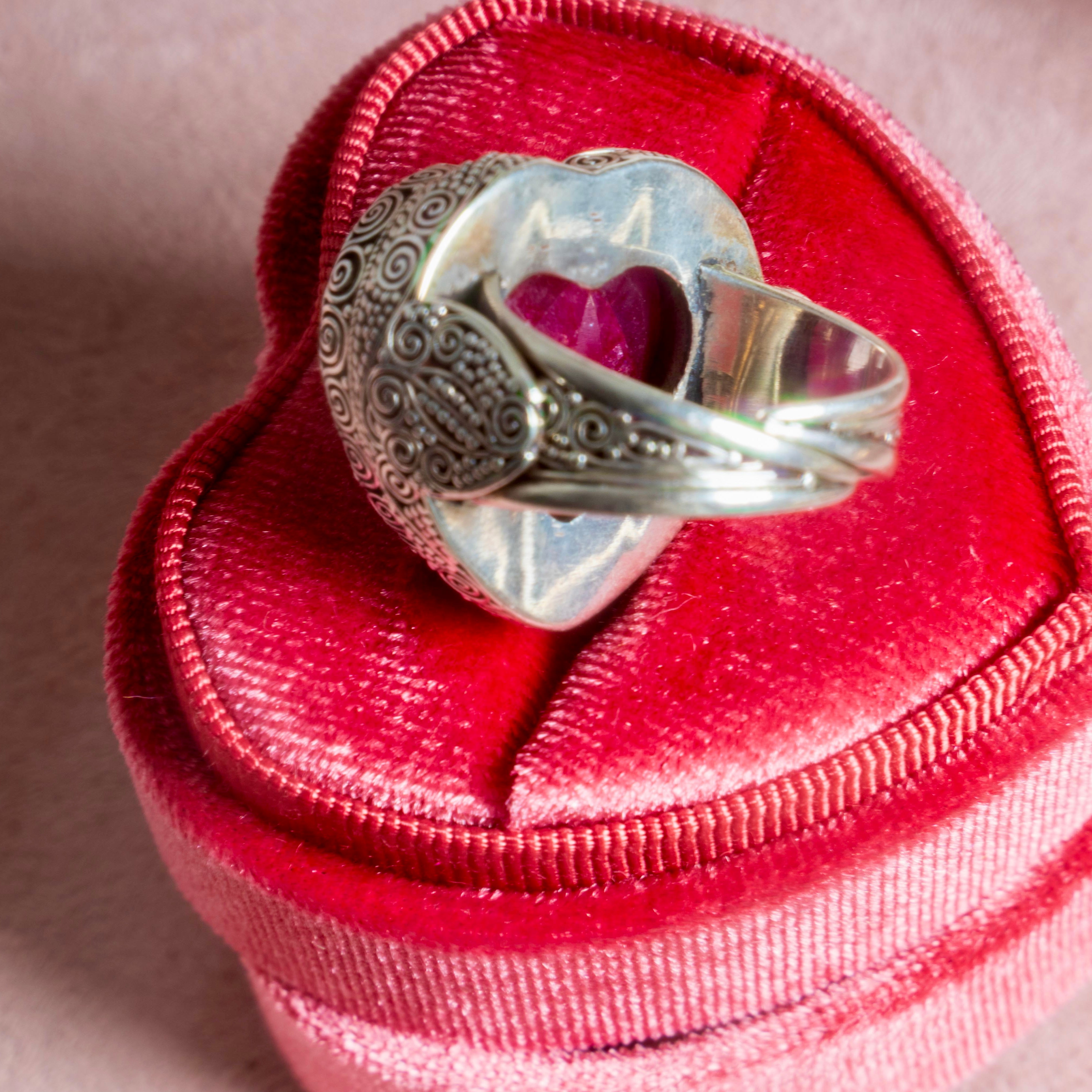 Ruby Heart Ring