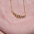 14k Diamond Coil Necklace