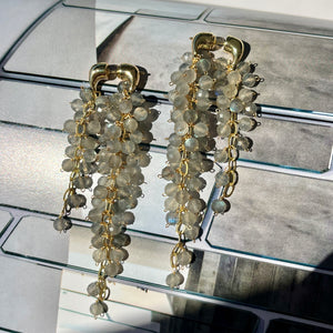 Labradorite Cluster Earrings