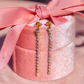 14k Diamond Drop Earrings