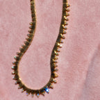 14k Mixed Shape Diamond Tennis Necklace