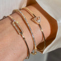 18k Diamond Tennis Bangle