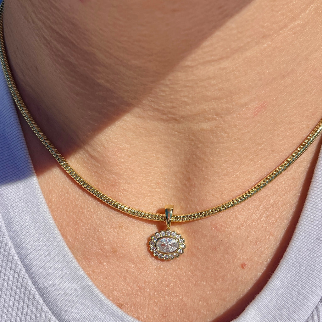 Snake Chain w/ East West Charm