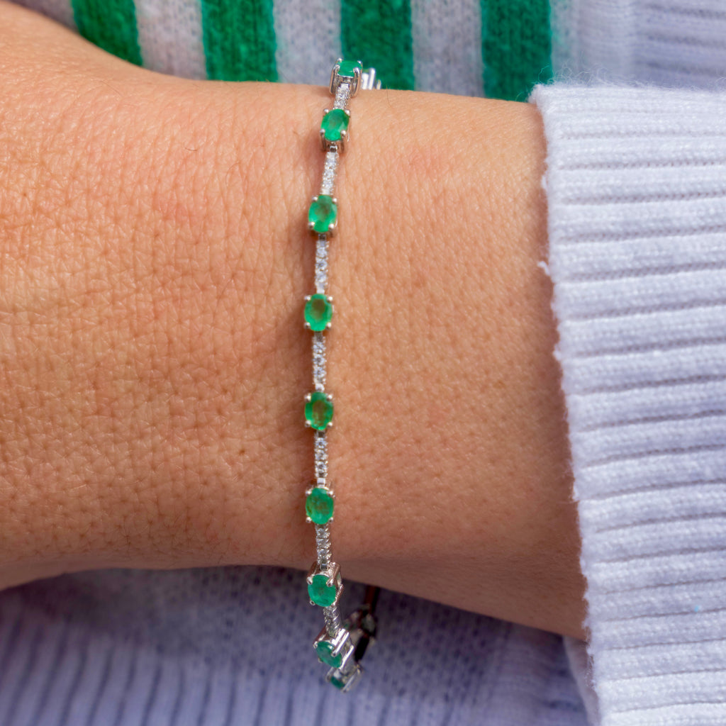 Emerald Tennis Bracelet