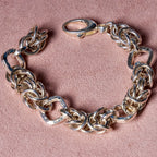 Sterling Silver Chunky Intertwined Link Bracelet