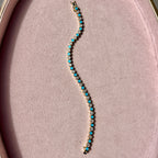 Turquoise + Cubic Zirconia Tennis Bracelet