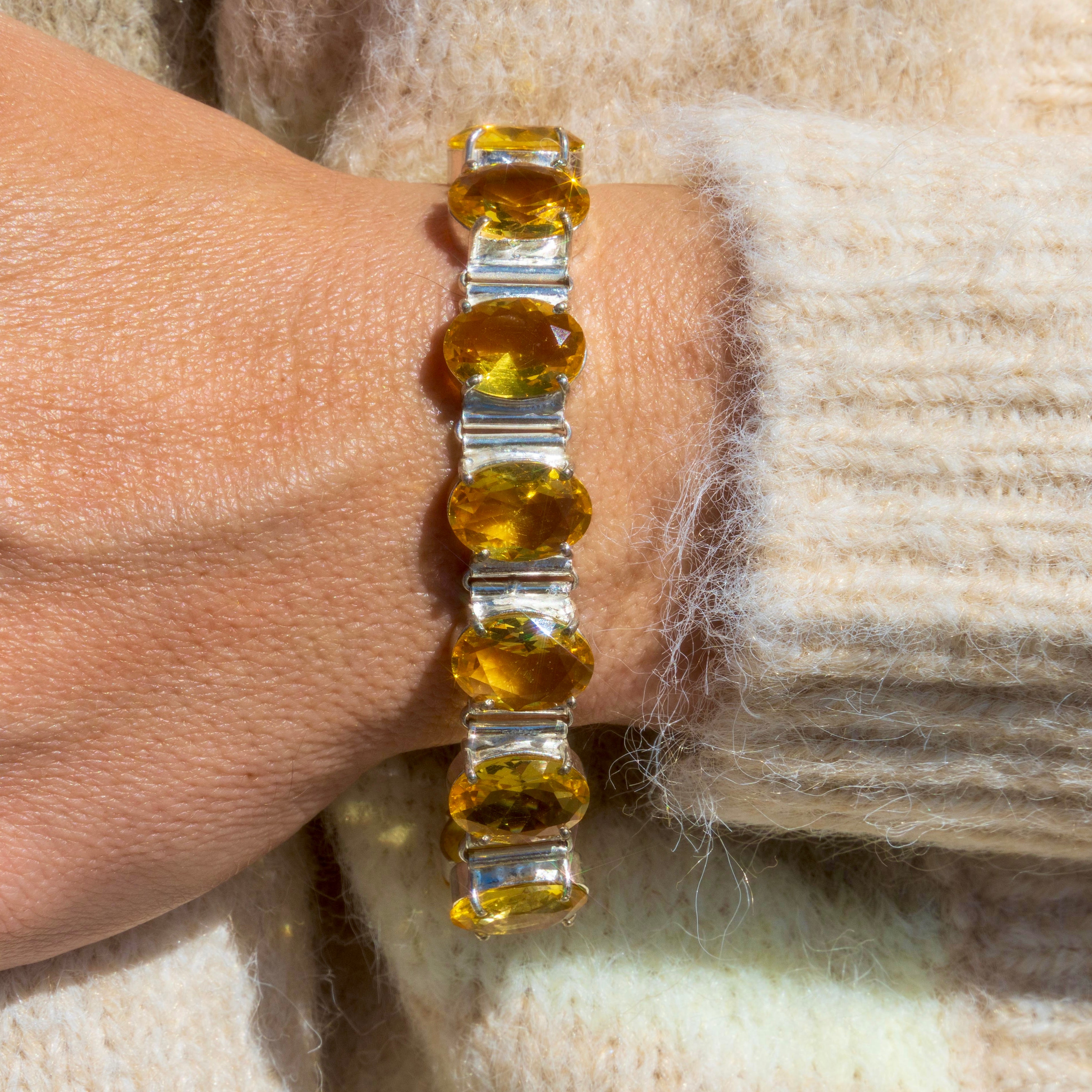 Citrine Tennis Bracelet