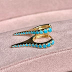 Turquoise Dagger Earrings