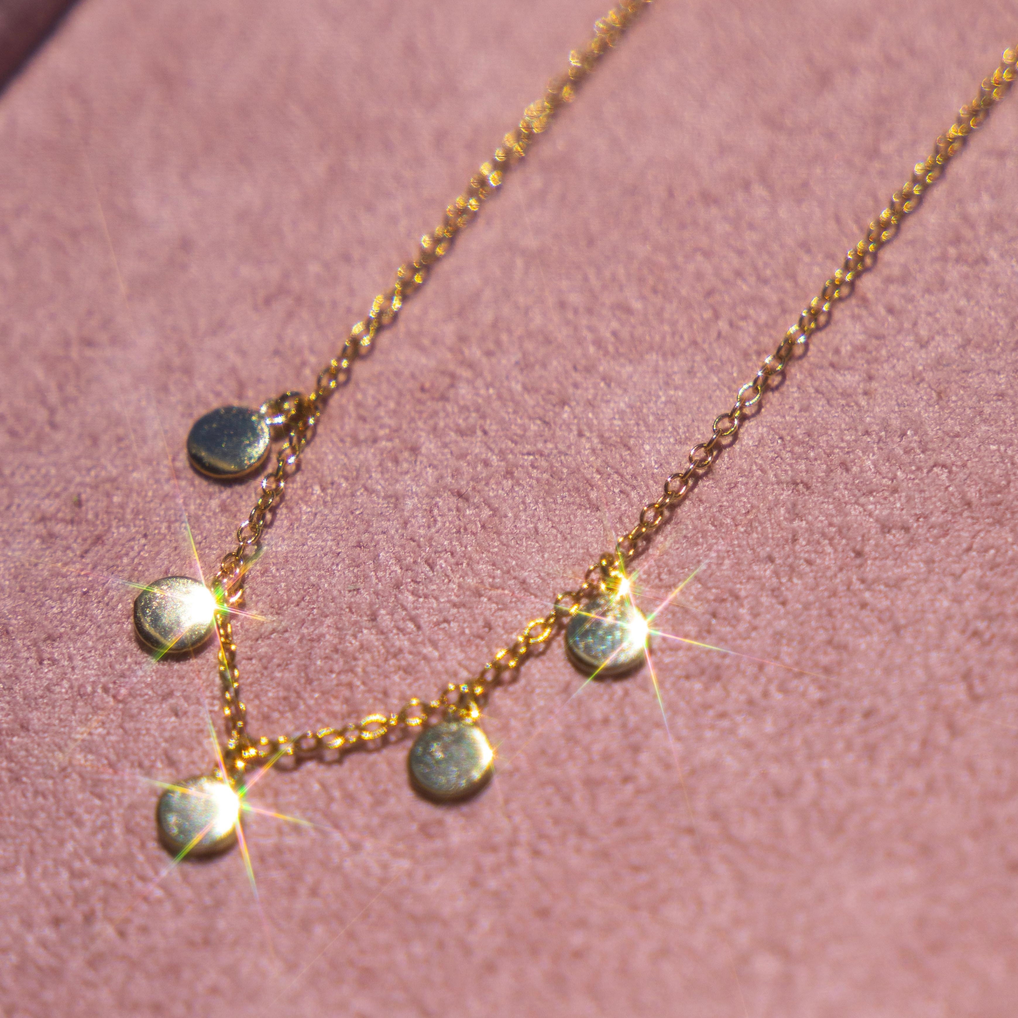 5 Disc Dangle Necklace
