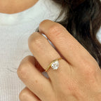 Pear Wavy Ring