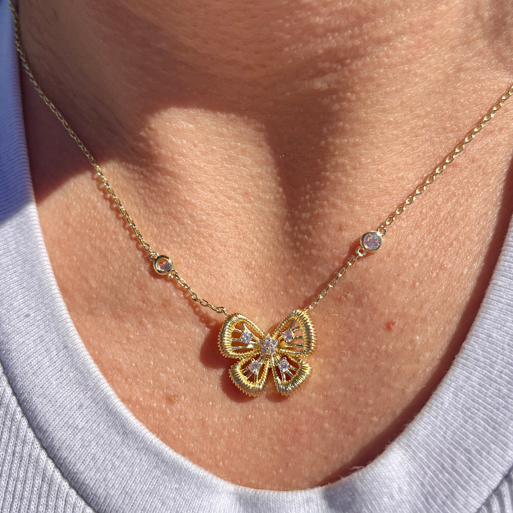 Gold Butterfly Necklace