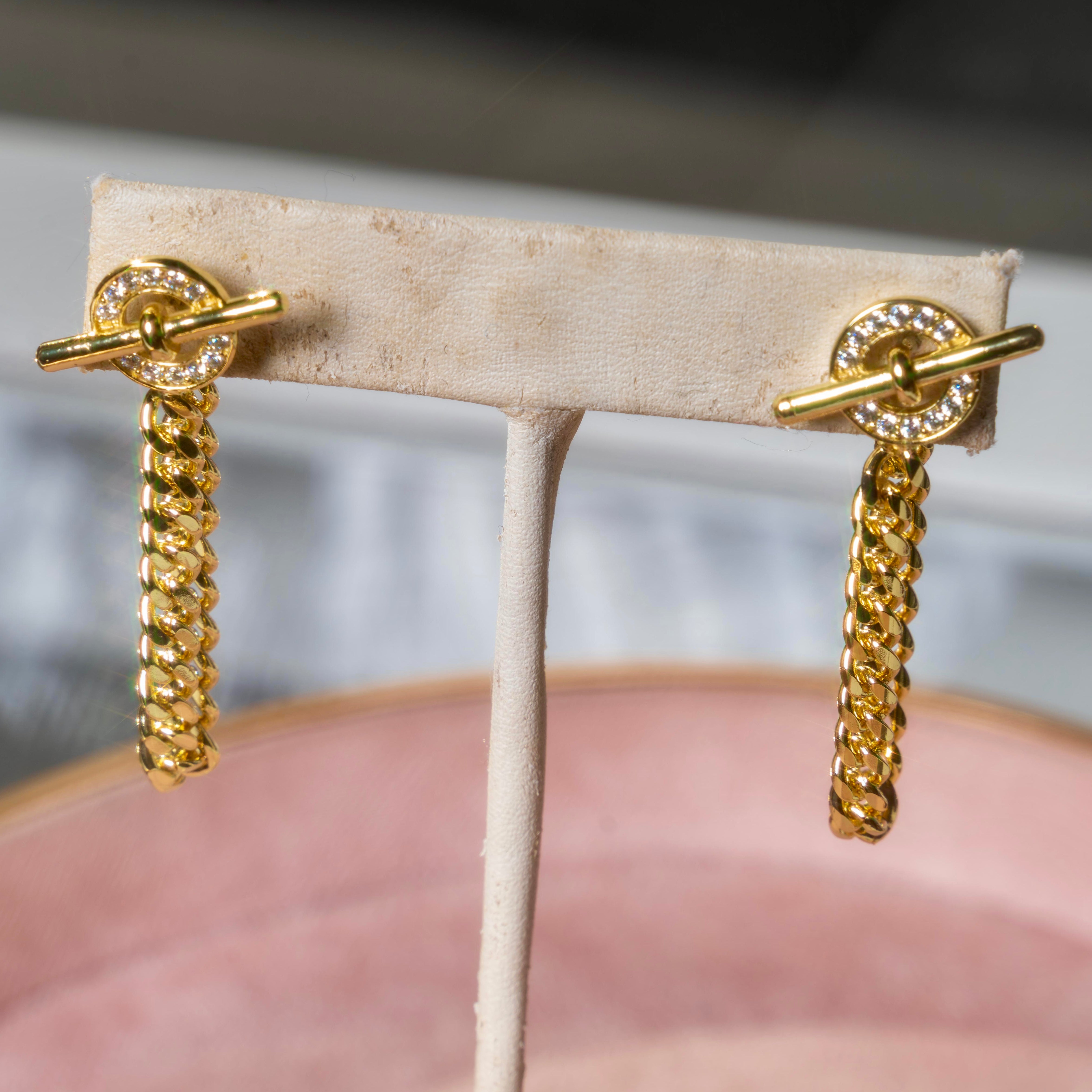 Bar Chain Earrings
