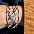 Sterling Silver Spiked Cuff