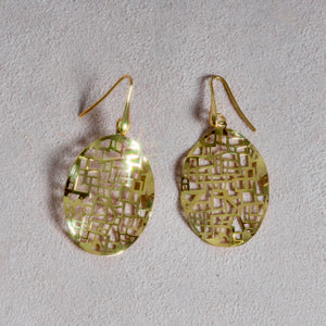 Golden Maze Earrings