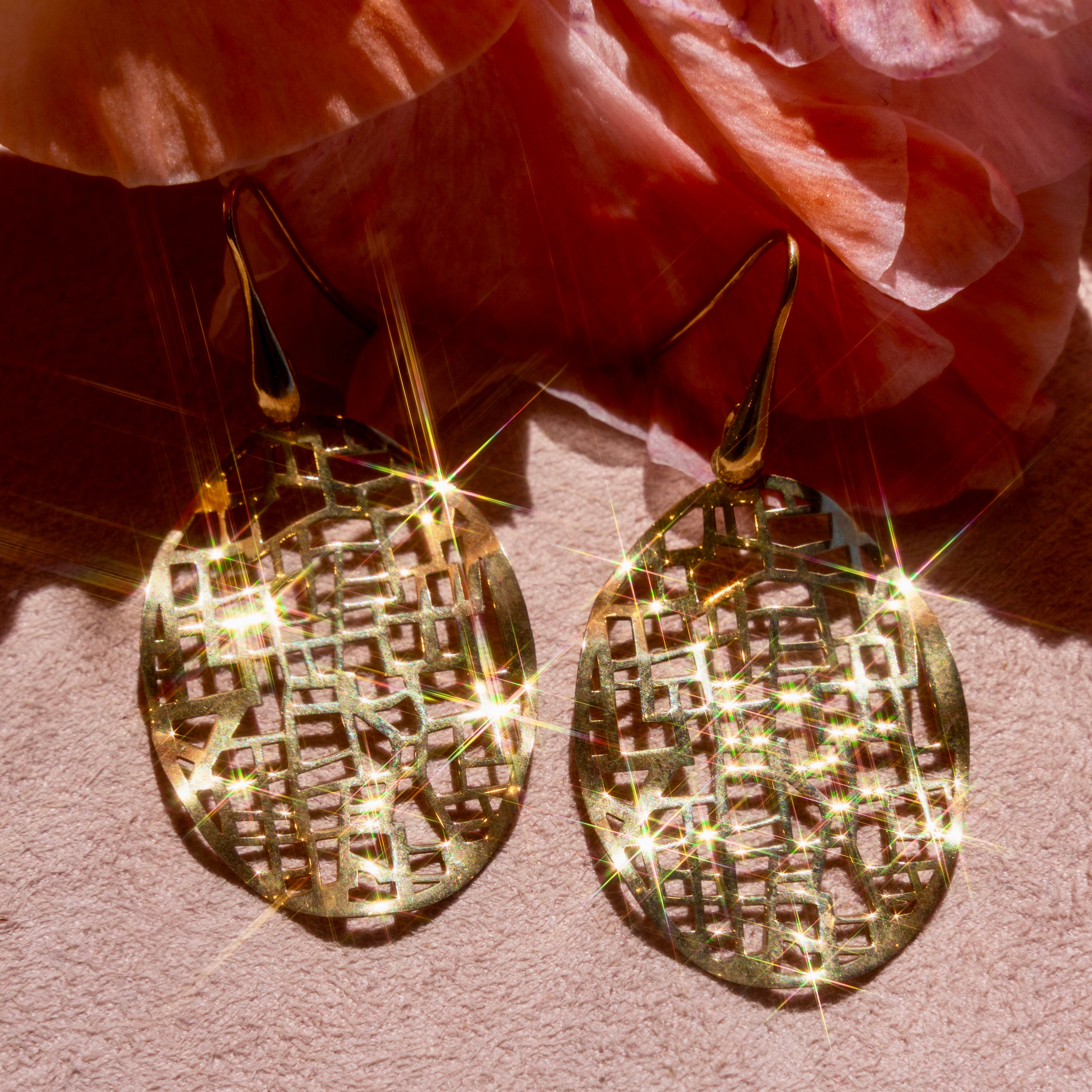 Golden Maze Earrings