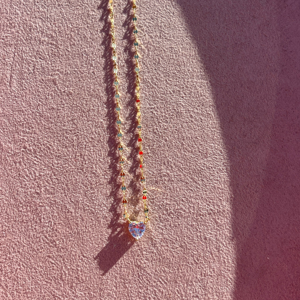 Shimmering Heart Necklace