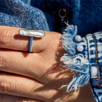 Freshwater Pearl Vertical Ring