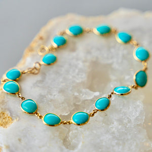 14k Turquoise Bracelet