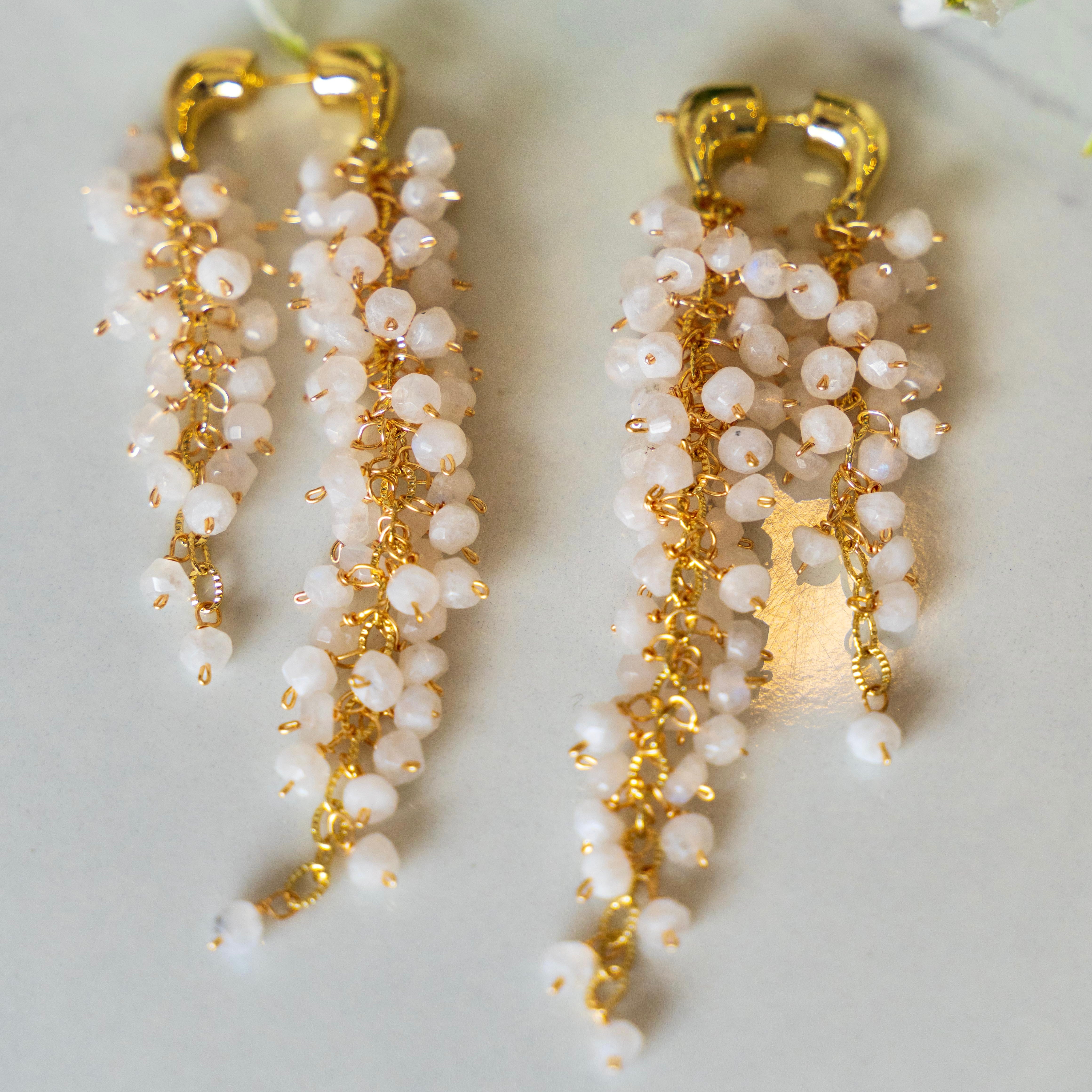 Moonstone Shaker Earrings