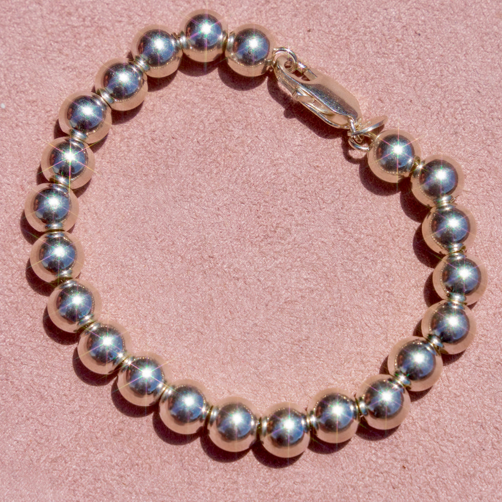 Sterling Silver Ball Bracelet (large)